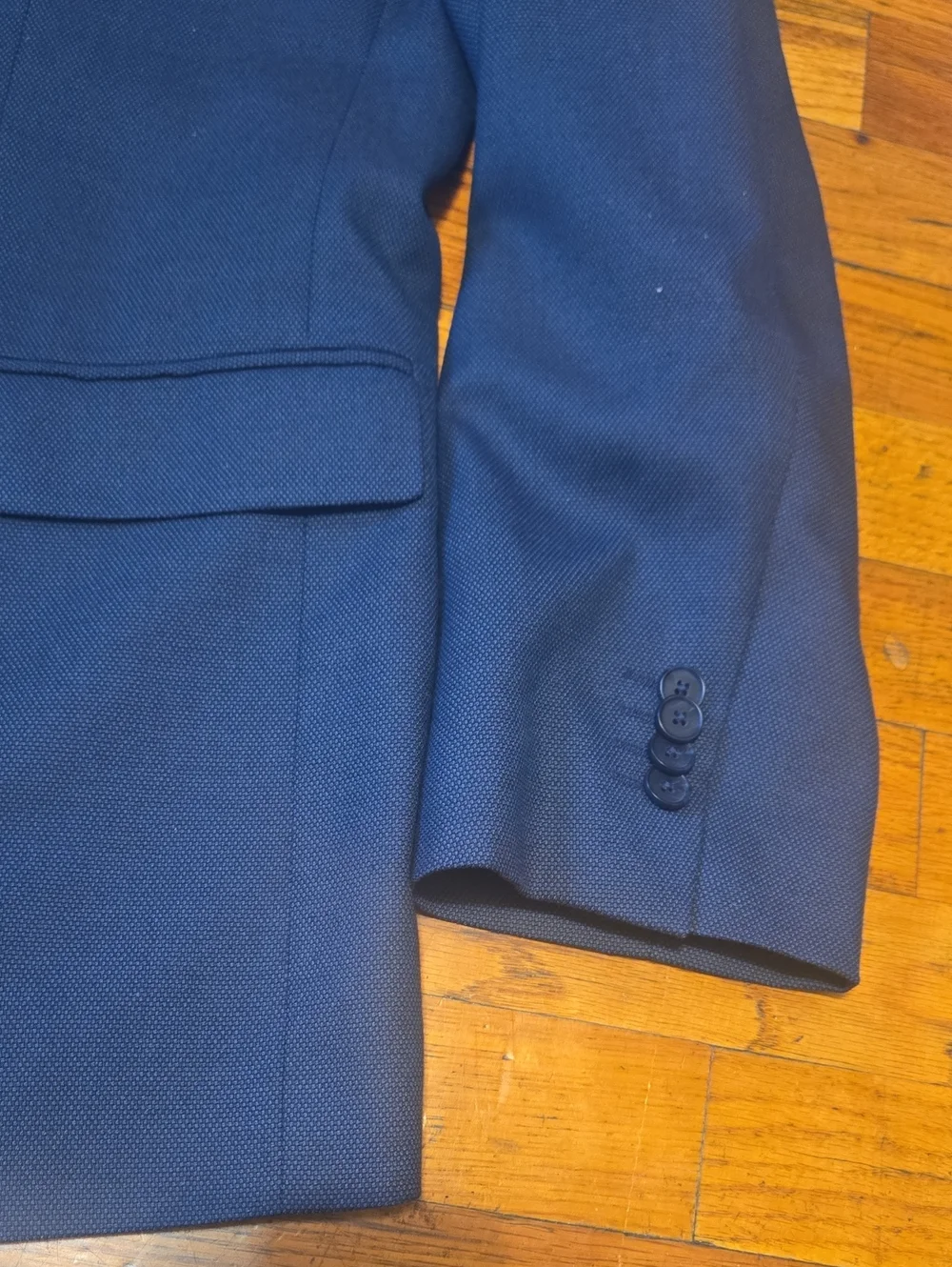 Banana Republic Standard Fit Blue Textured Blazer Sport Coat Jacket 44R